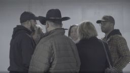 This is a still from a video released in court. Stewart Rhodes, Amy Harris, Kelly SoRelle, Enrique Tarrio, Bianca Gracia and Josh Macias from a video recording on January 5, 2021.