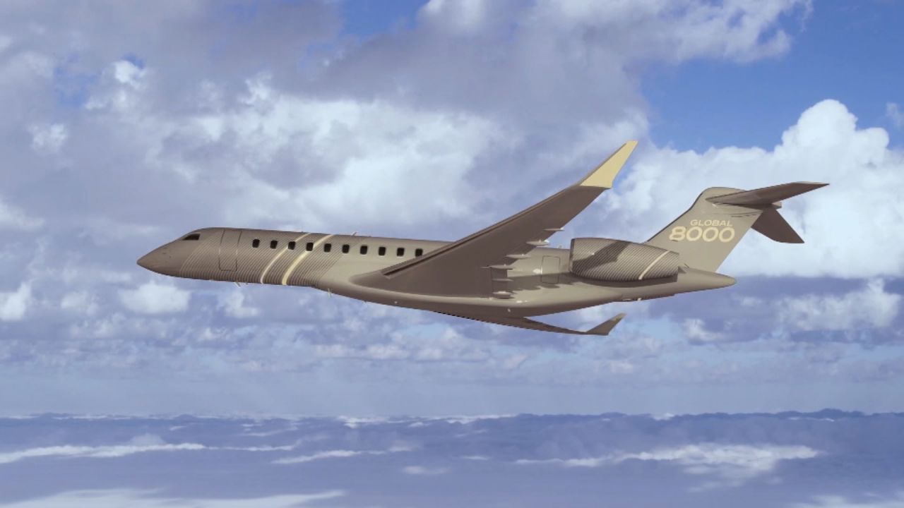 The in-development Global 8000 will have capacity for up to 19 passengers.