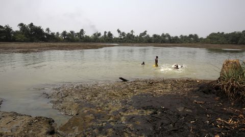 Oil Pollution in Goi, in Ogoniland, Niger Delta area of Nigeria, 2020. Photo: George Osodi