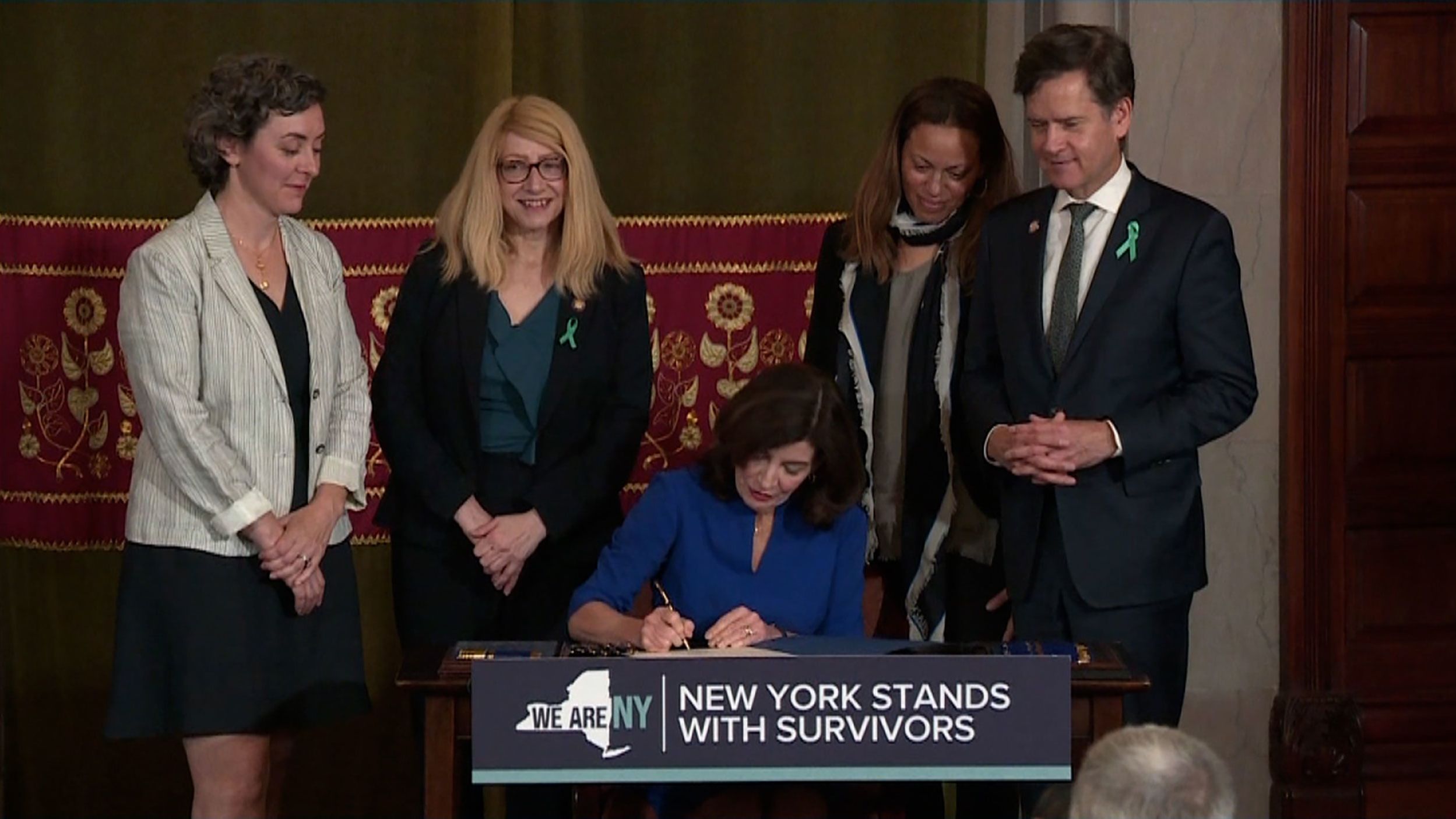 New York Gov. Kathy Hochul signed the Adult Survivors Act on Tuesday, May 24, 2022.