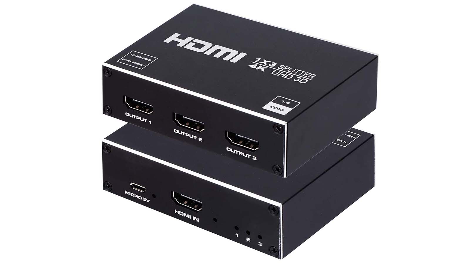 avedio links HDMI Splitter 1 in 2 Out 4K HDMI Splitter Dual Monitors  Duplicate