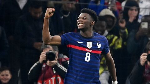 Tchouaméni scored his first goal for France earlier this year.