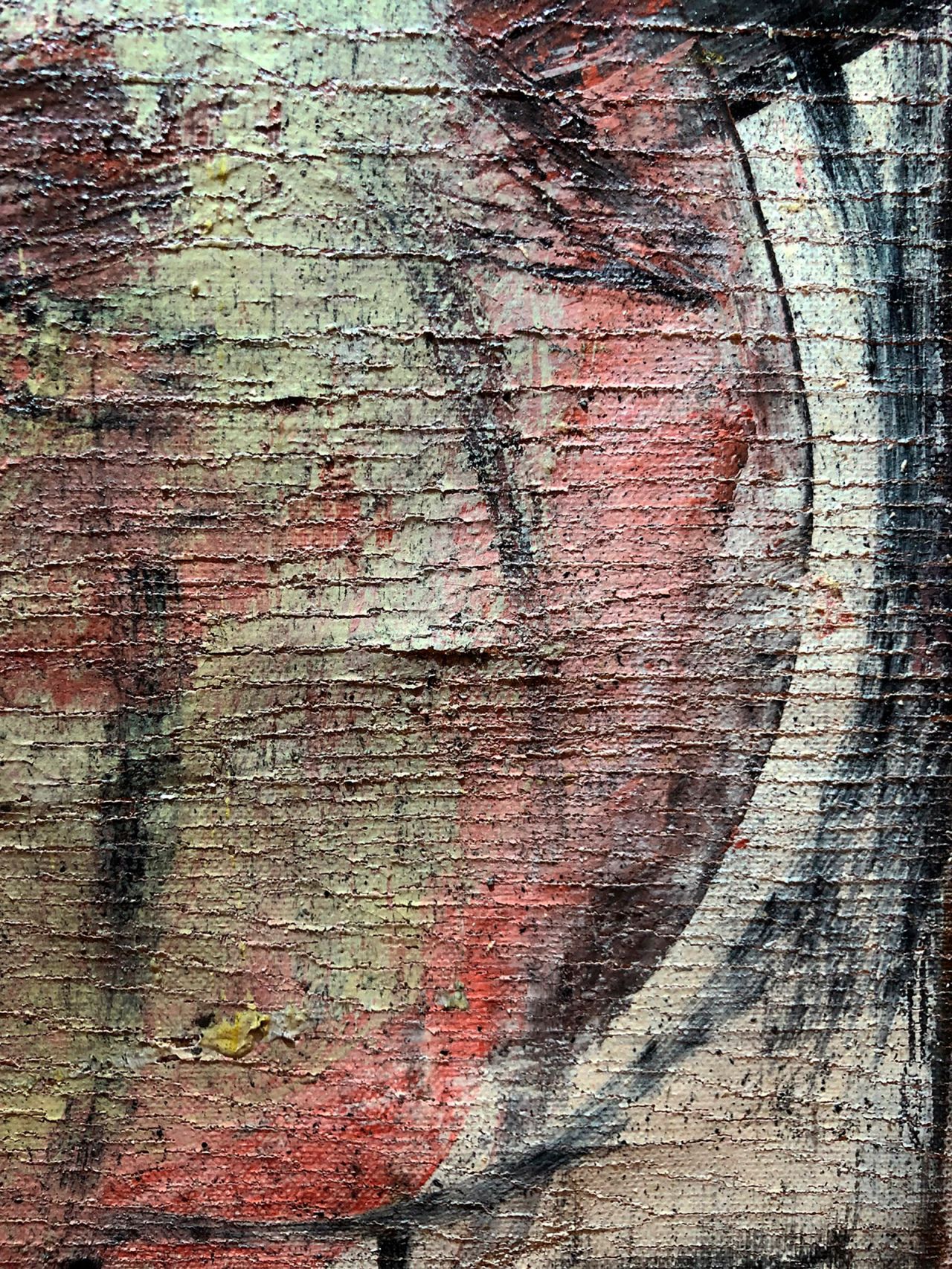 The thief who cut the painting was forced to rip the canvas down and side to side to free it, causing "a staggering amount of paint loss," according to the Getty's lead conservationist, Ulrich Birkmaier.