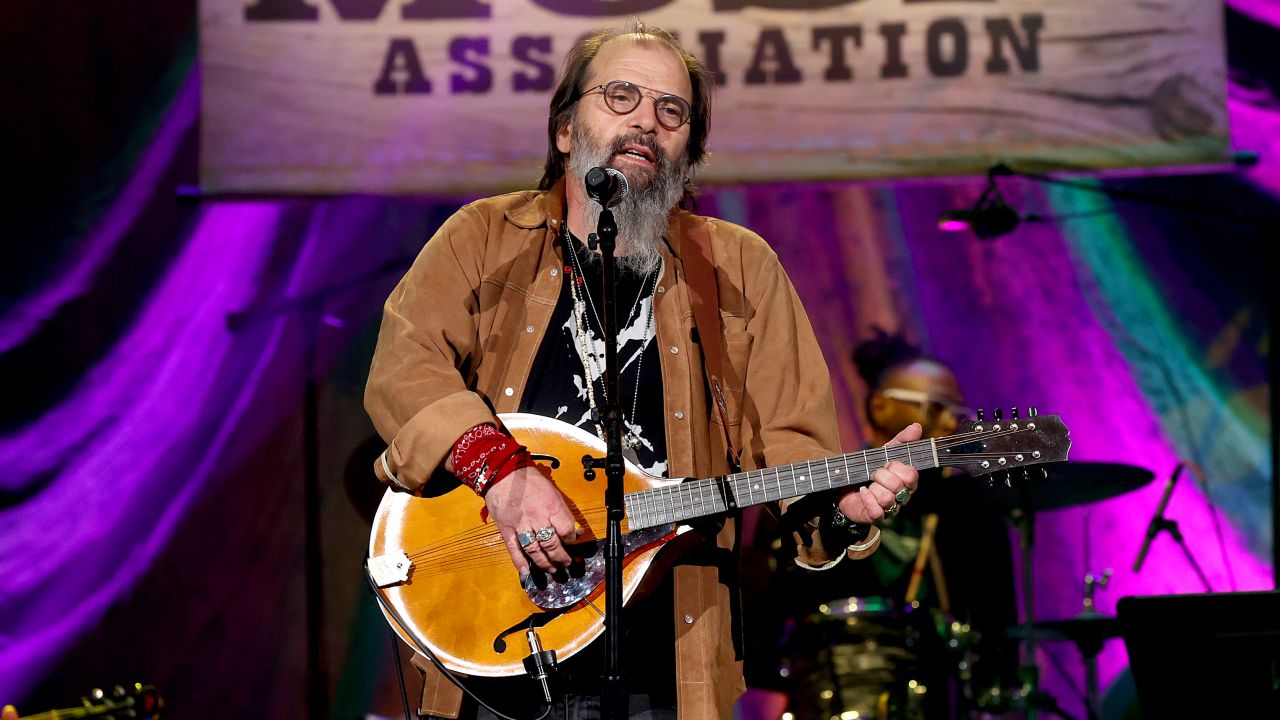Steve Earle performs at the 20th Annual Americana Honors & Awards at Ryman Auditorium on September 22, 2021, in Nashville, Tennessee. 
