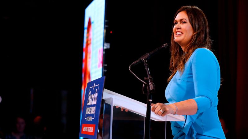 Sarah Huckabee Sanders will win GOP nomination for Arkansas governor, CNN projects | CNN Politics