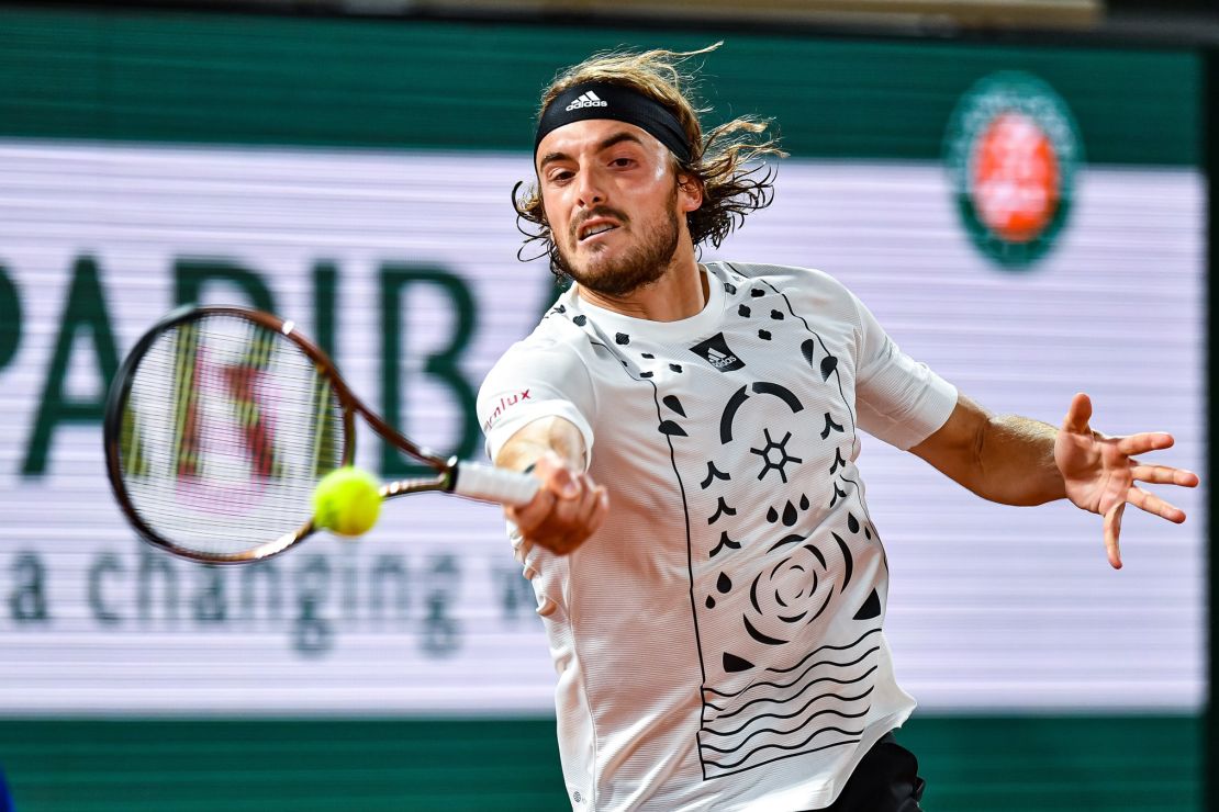 Tsitsipas hit 64 winners and 10 aces during the match.