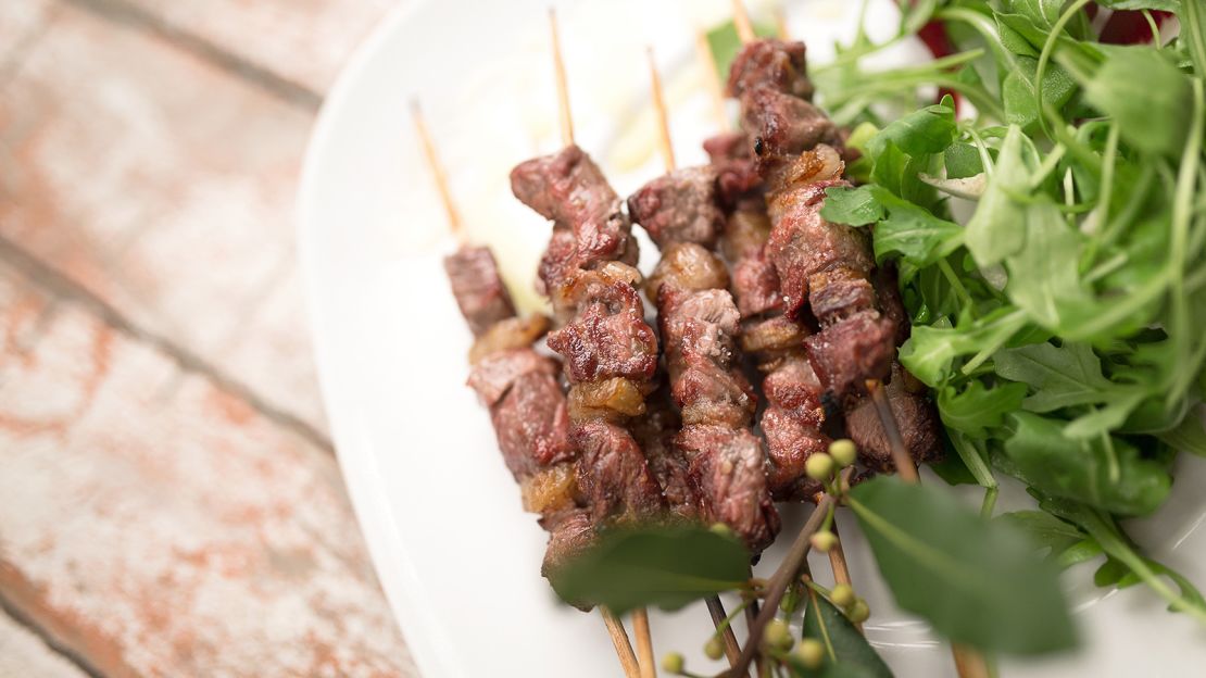 Arrosticini are meat skewers with a catch.