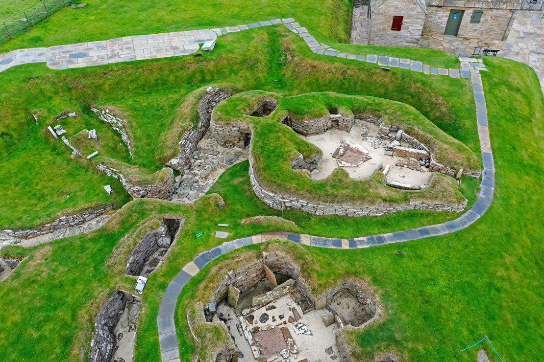 Anthony and Rachael first met at Skara Brae, a Neolithic settlement, on the northerly Orkney Islands, pictured here.