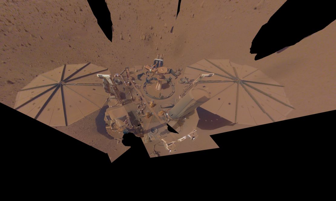NASA's InSight Mars lander took this final selfie on April 24.