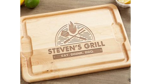 Grilled individual Maple cutting board