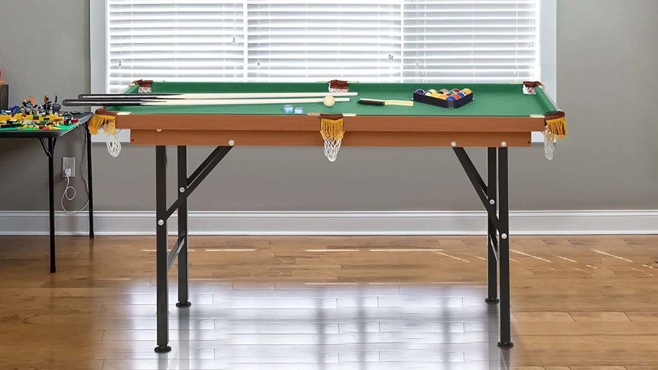 HomCom Foldable Billiards Table