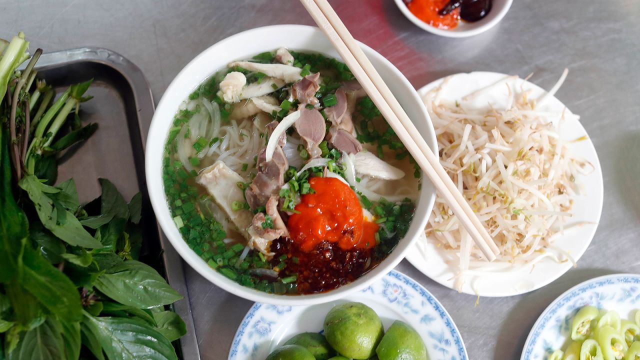 <strong>Pho, Vietnam: </strong>This hearty noodle soup is known for its aromatic and nuanced broth, springy rice noodles and tender protein (usually beef or chicken). 
