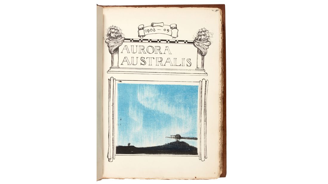 <strong>Aurora Australis:</strong> Explorers Frank Wild and Ernest Joyce printed and bound 100 copies of this, the first book ever published on Antarctica. 