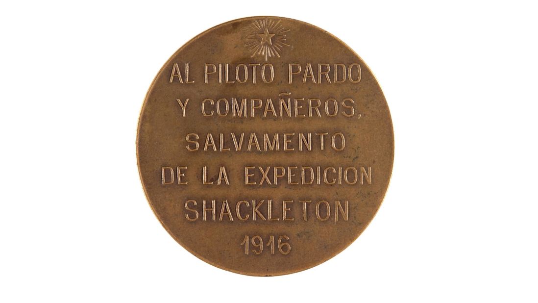 <strong>Antarctic artifacts: </strong>Sotheby's in London recently held an auction of items from Antarctic explorations, including this bronze medal given to Ernest Shackleton. Click through to see more objects.