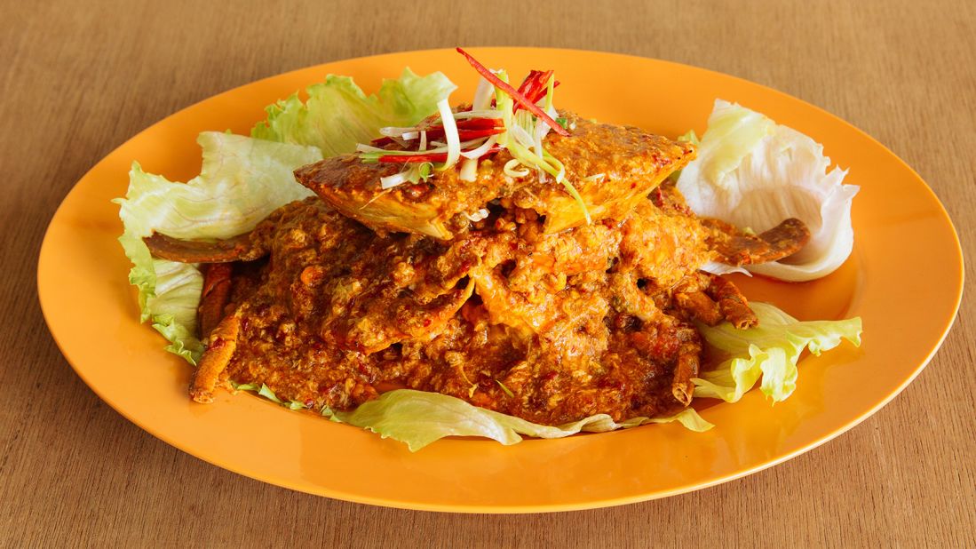 <strong>Chili crab, Singapore: </strong>This iconic dish is messy in all the best ways. After excavating the crab meat, scoop up the rich chili-tomato sauce with buttery fried mantou buns. 