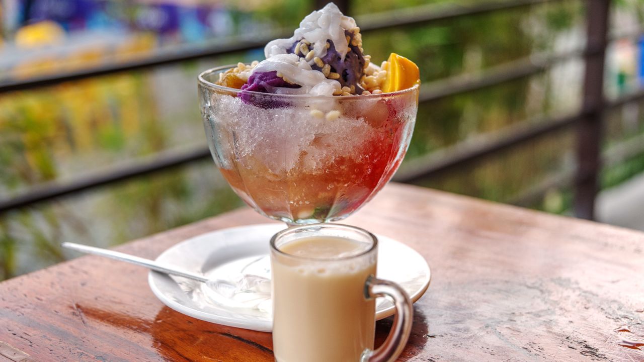 Halo-halo is famed for its colorful toppings. 