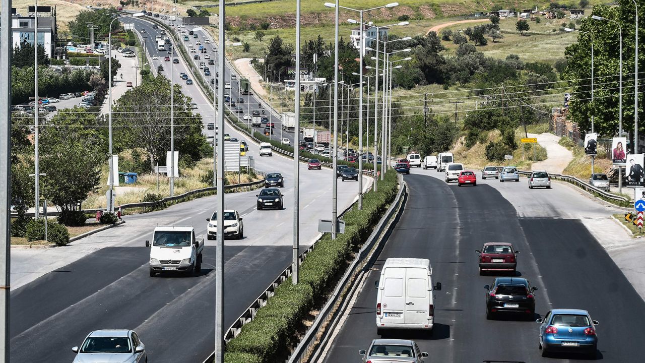 Greek drivers (pictured in Thessaloniki) were the most critical of others, yet admitted to the most rule-breaking themselves.