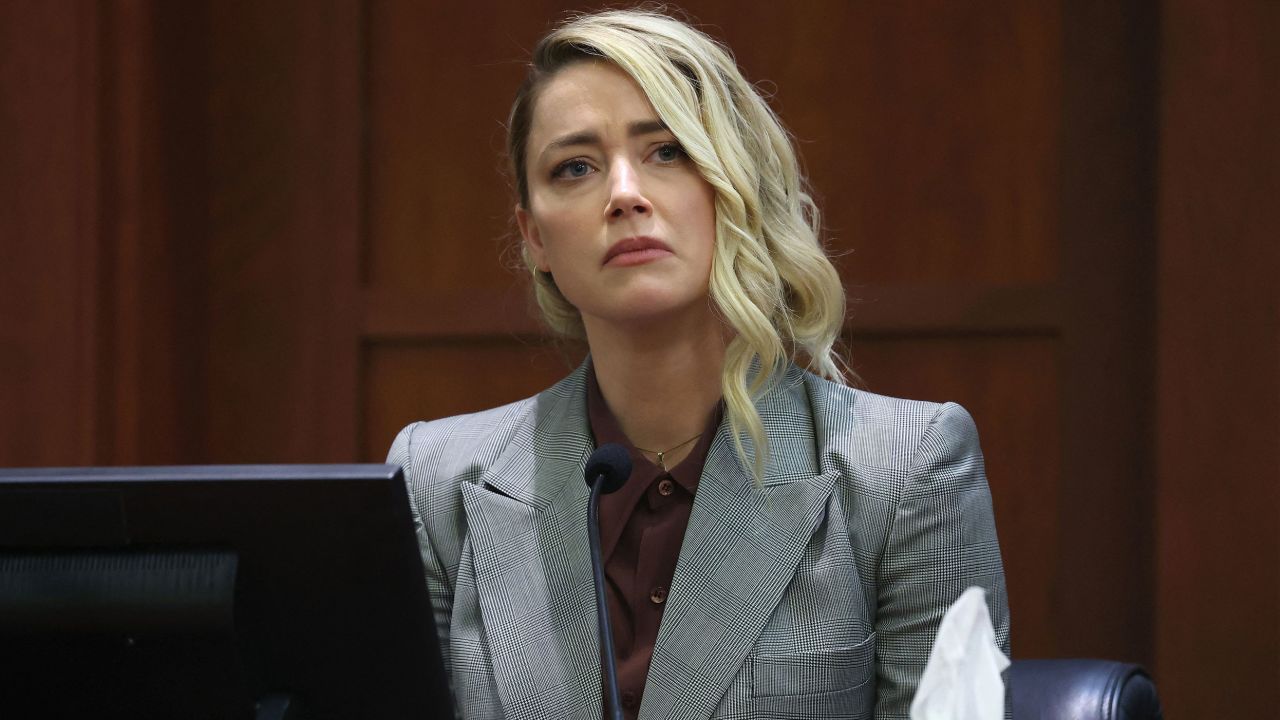 Amber Heard testifying on Thursday.