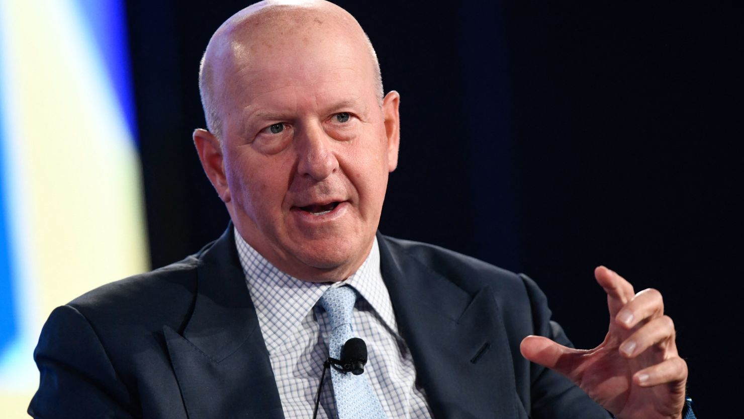 David Solomon, Chairman and CEO, Goldman Sachs, speaks during the Milken Institute Global Conference on May 2, 2022 in Beverly Hills, California.