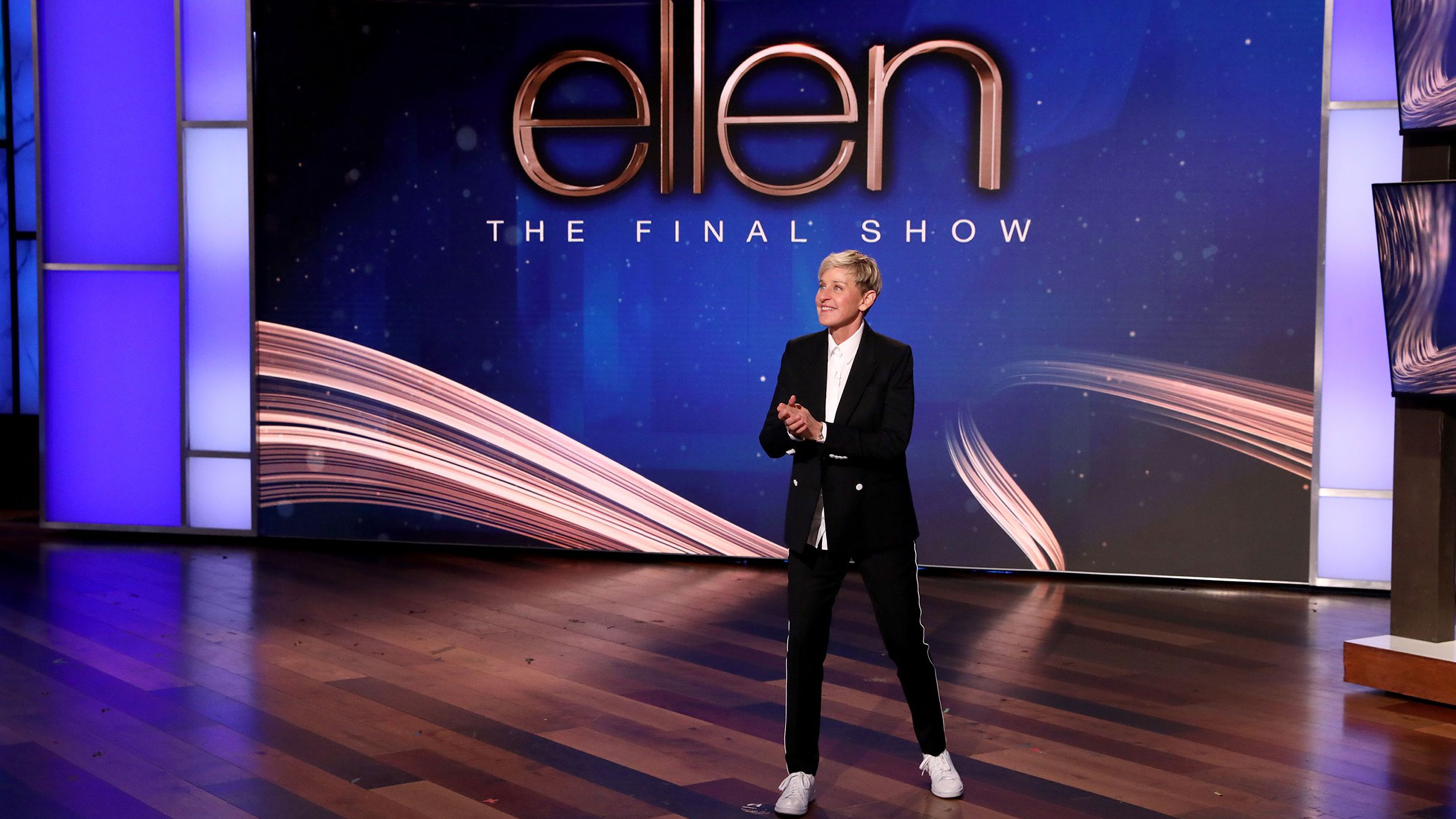 Ellen DeGeneres said goodbye to her talk show on Thursday.
