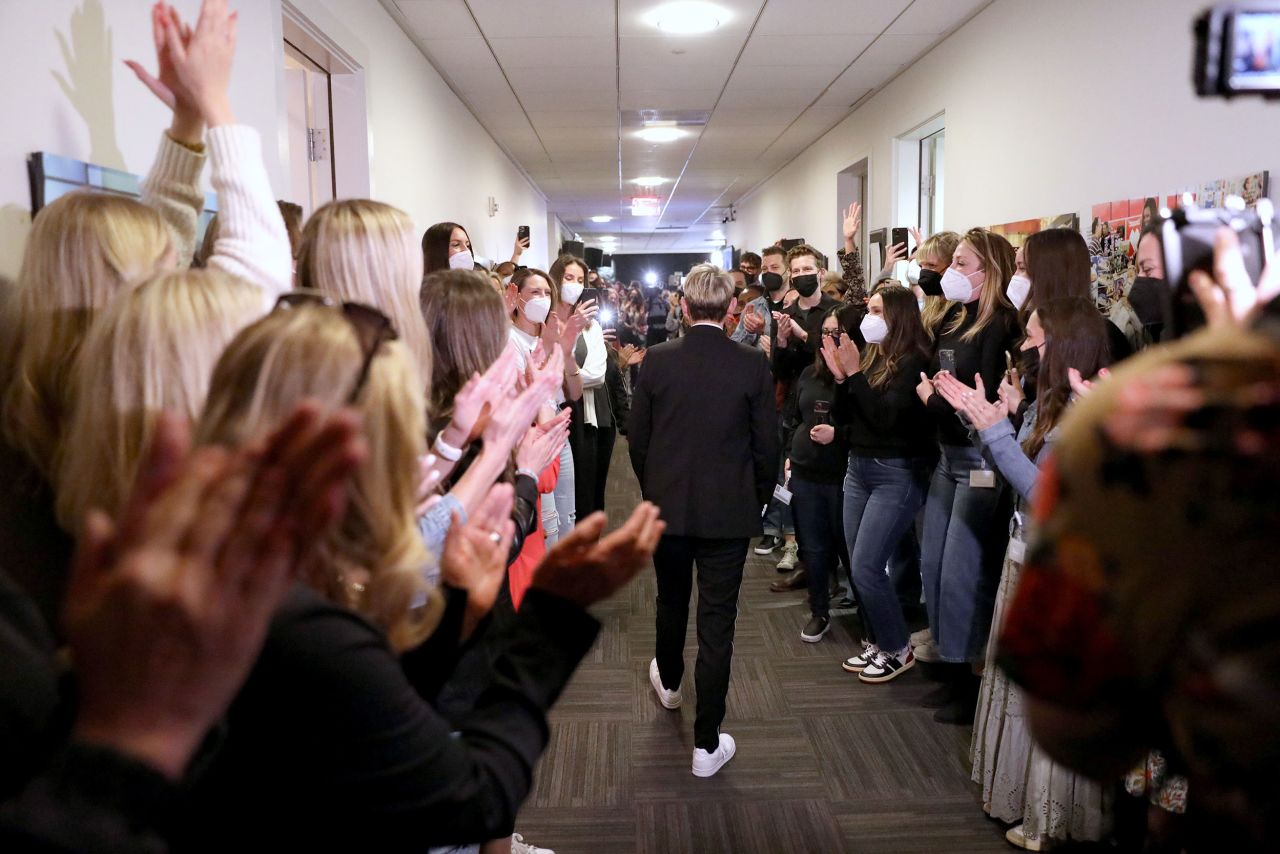 DeGeneres is seen during a taping of the series finale of "The Ellen DeGeneres Show" at the Warner Bros. lot in Burbank, California. The <a href="https://www.cnn.com/2022/05/26/entertainment/ellen-degeneres-final-show/index.html" target="_blank">finale aired</a> on May 26.