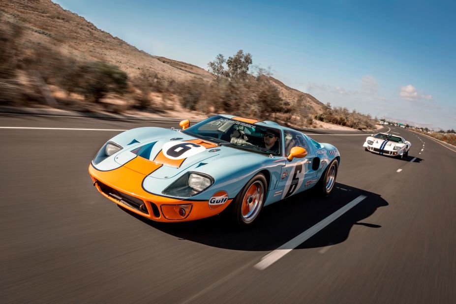 Two Superformance Ford GT40 replicas, the leader sporting the iconic Gulf Oil racing livery from the 1960s. The cars were hand crafted by South African manufacturer Hi-Tech Automotive. <strong><em>Scroll through the gallery to learn more about this low-key company producing some of the most sought-after replica cars in the world. </em></strong>