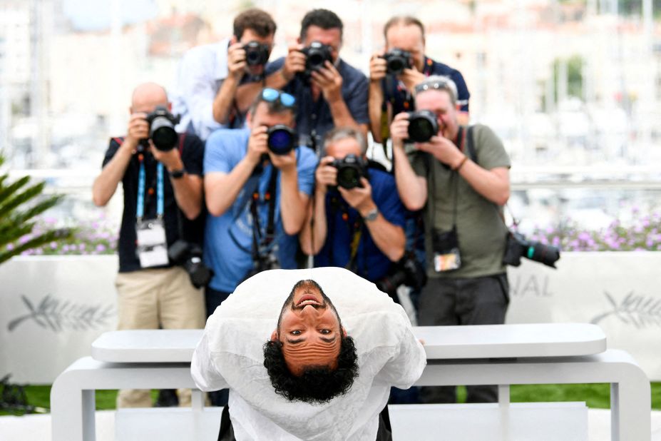 Ali Abbasi, director of the film "Holy Spider," poses for photos at the Cannes Film Festival on Monday, May 23.