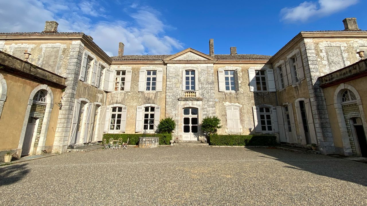 <strong>New digs:</strong> In 2021, graphic designer Mark Goff and his husband, data engineer Phillip Engel purchased the historic Château Avensac and moved to France's Gers region.