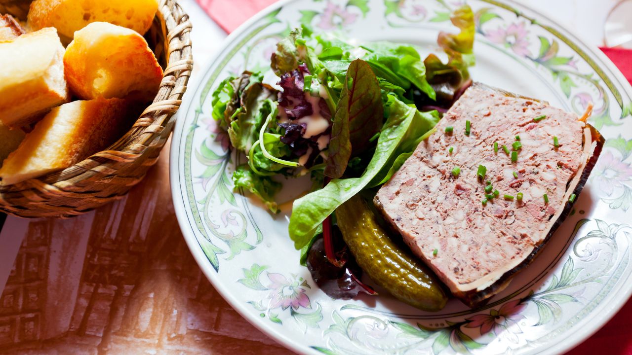 Terrine: A loaflike shape defines this  dish, but you can experiment with many flavor combinations.