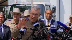 Texas Department of Public Safety Col. Steven McCraw speaks during a press conference on Friday, May 27.