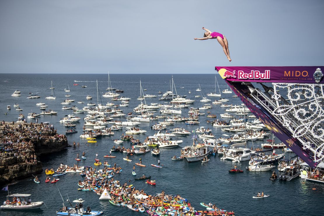 Smart during last year's Red Bull cliff diving series.