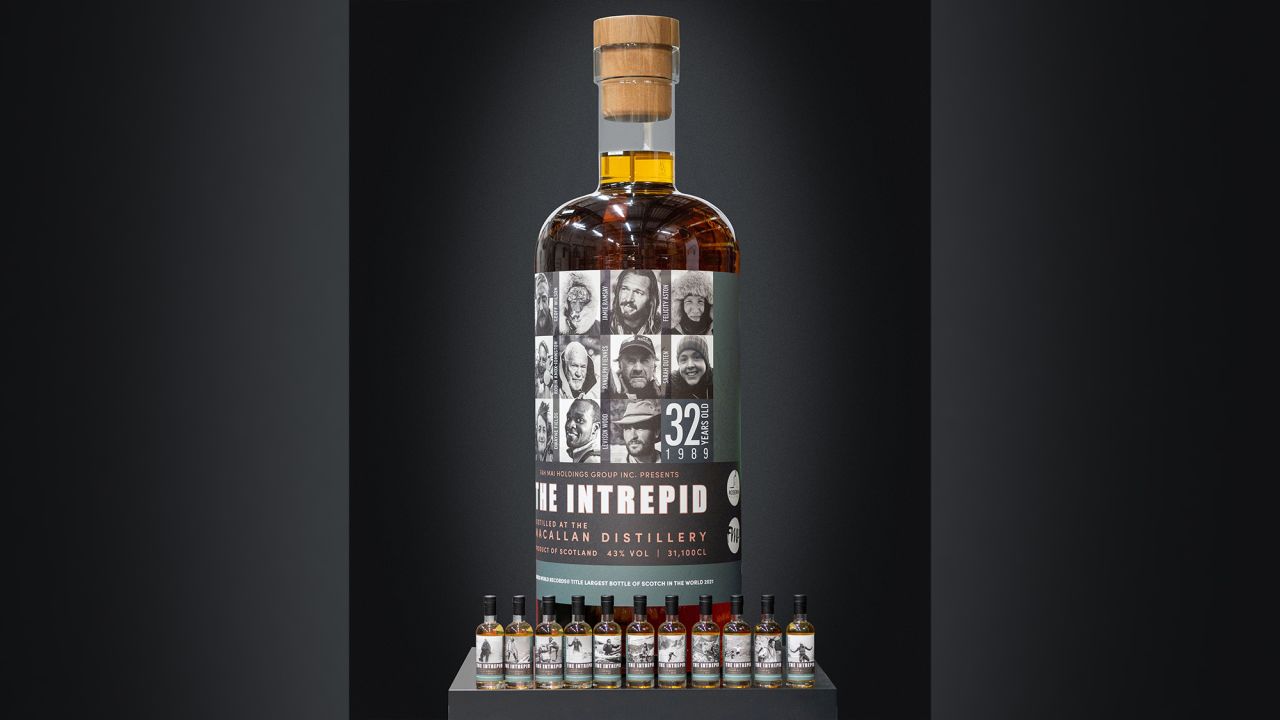 The record-breaking bottle from Fah Mai and Rosewin Holdings was auctioned by Lyon and Turnbull.