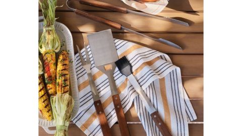 Hearth & Hand with Magnolia 4-Piece Stainless Steel Grilling Tool Set