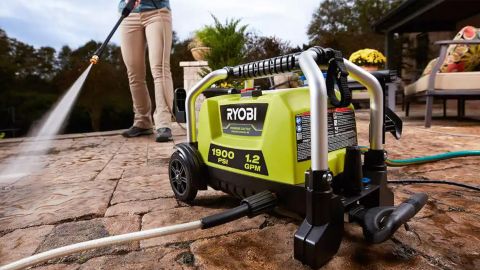 Ryobi 1900 PSI 1.2 GPM Cold Water Wheeled Electric Pressure Washer 