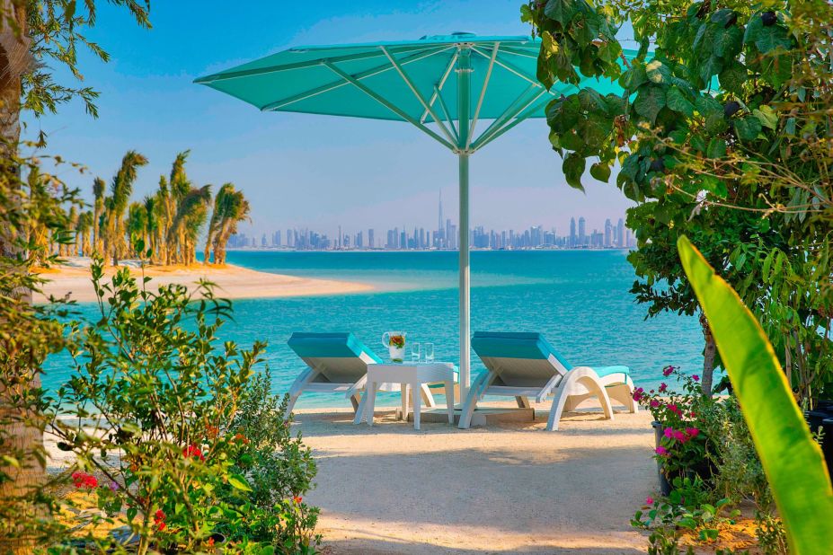 <strong>Getaway: </strong>"People are happy to come here and enjoy the room, the pool, the beach," says Anantara World Islands Dubai Resort guide Dev Panjala. "It's all about the relaxation." 