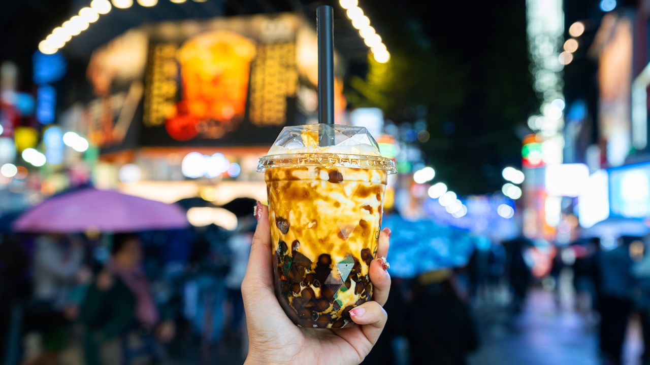 <strong>Bubble tea, Taiwan:  </strong>Also known as boba or pearl milk tea, this famous Taiwanese export has garnered a worldwide following. The classic recipe calls for rich, silky, shaken green or black tea with sizable black tapioca balls, which require a special straw to drink. 