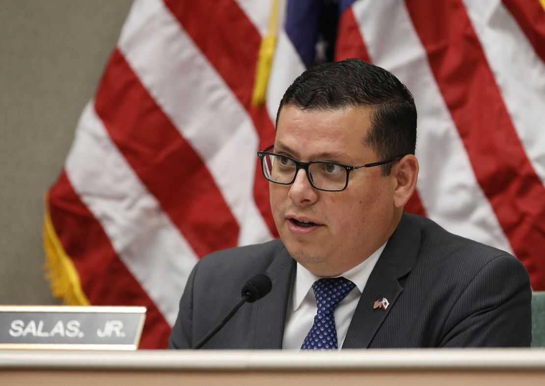 State Assemblyman Rudy Salas, seen here in 2019, is hoping to unseat Valadao in November.