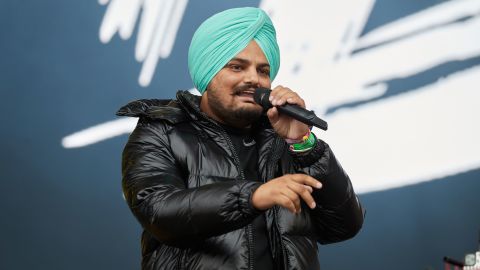 Sidhu Moose Wala performs at the Wireless Festival 2021 at Crystal Palace in London.