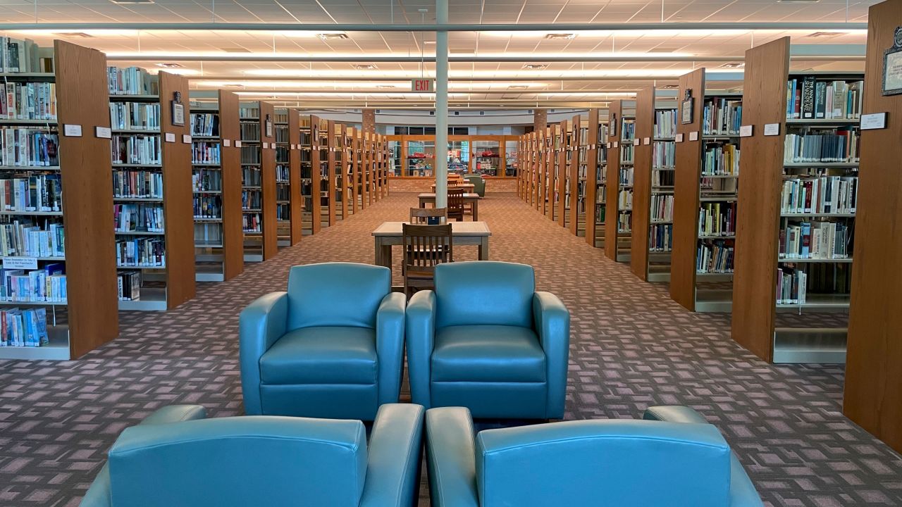 One day after the tragedy at Robb Elementary School, the library offered books on grief and mourning.