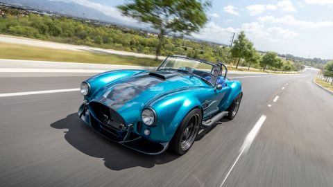 A Shelby Cobra, manufactured by Hi-Tech Automotive and sold by Superformance.
