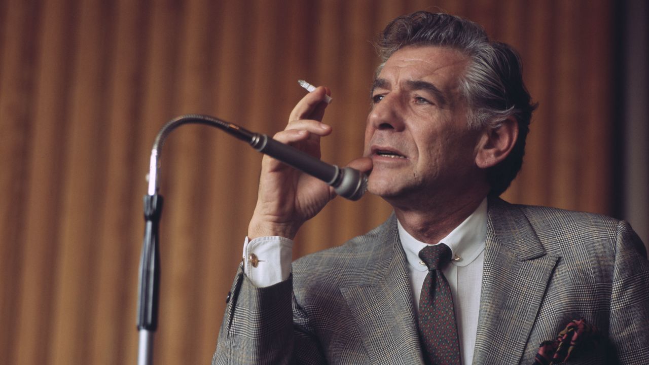 American composer and conductor Leonard Bernstein in 1970.