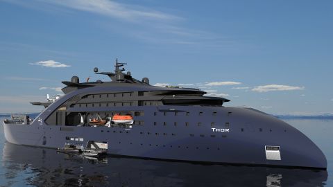 The Ulstein Thor is a proposed 500-foot vessel that would be powered by a molten salt reactor.