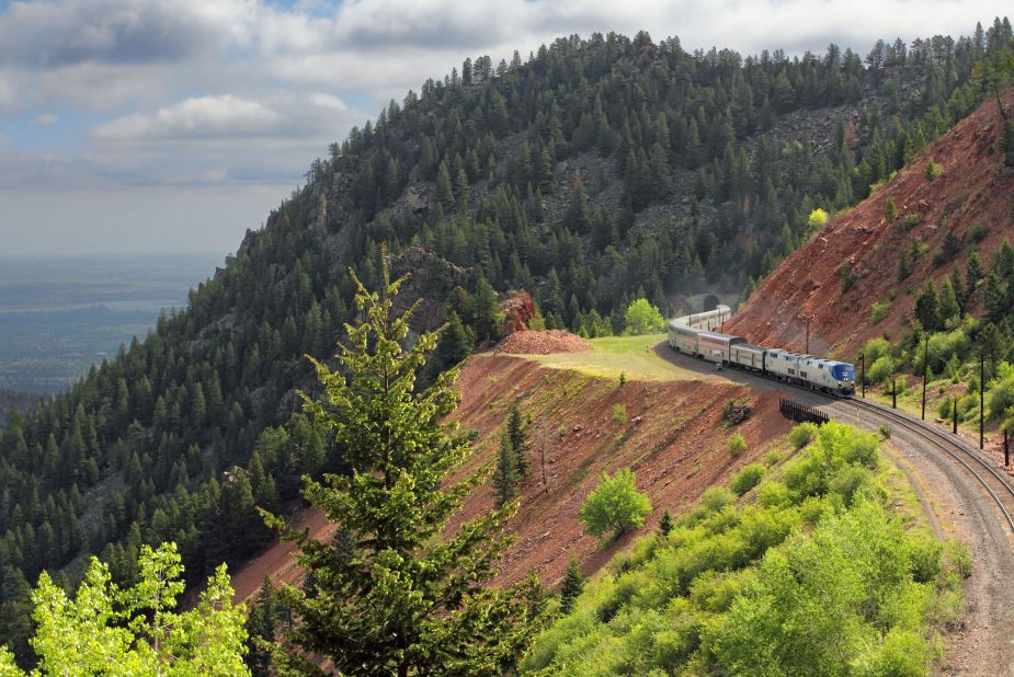 <strong>California Zephyr:</strong> Amtrak's California Zephyr heads from Emeryville, California to Chicago and takes travelers through the Sierra Nevada and the Rockies. 