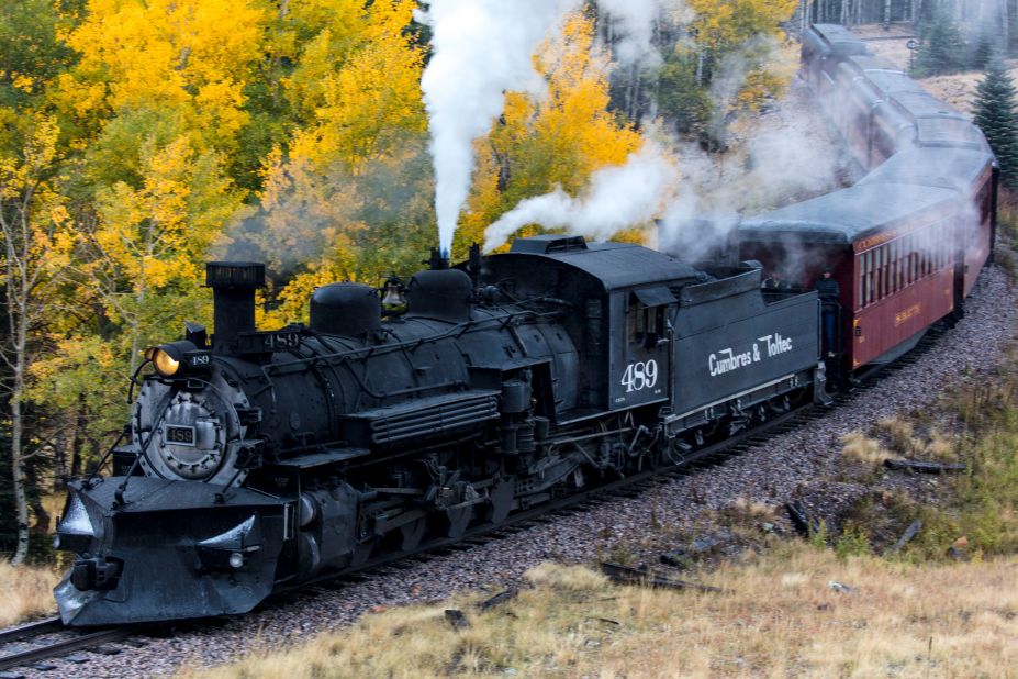 <strong>Cumbres & Toltec Scenic Steam Train: </strong>The Cumbres & Toltec Scenic Railroad is a National Historic Landmark that dates back to the 1880s. It takes travelers to remote places in Colorado and New Mexico. Click on for more great North America train journeys.   
