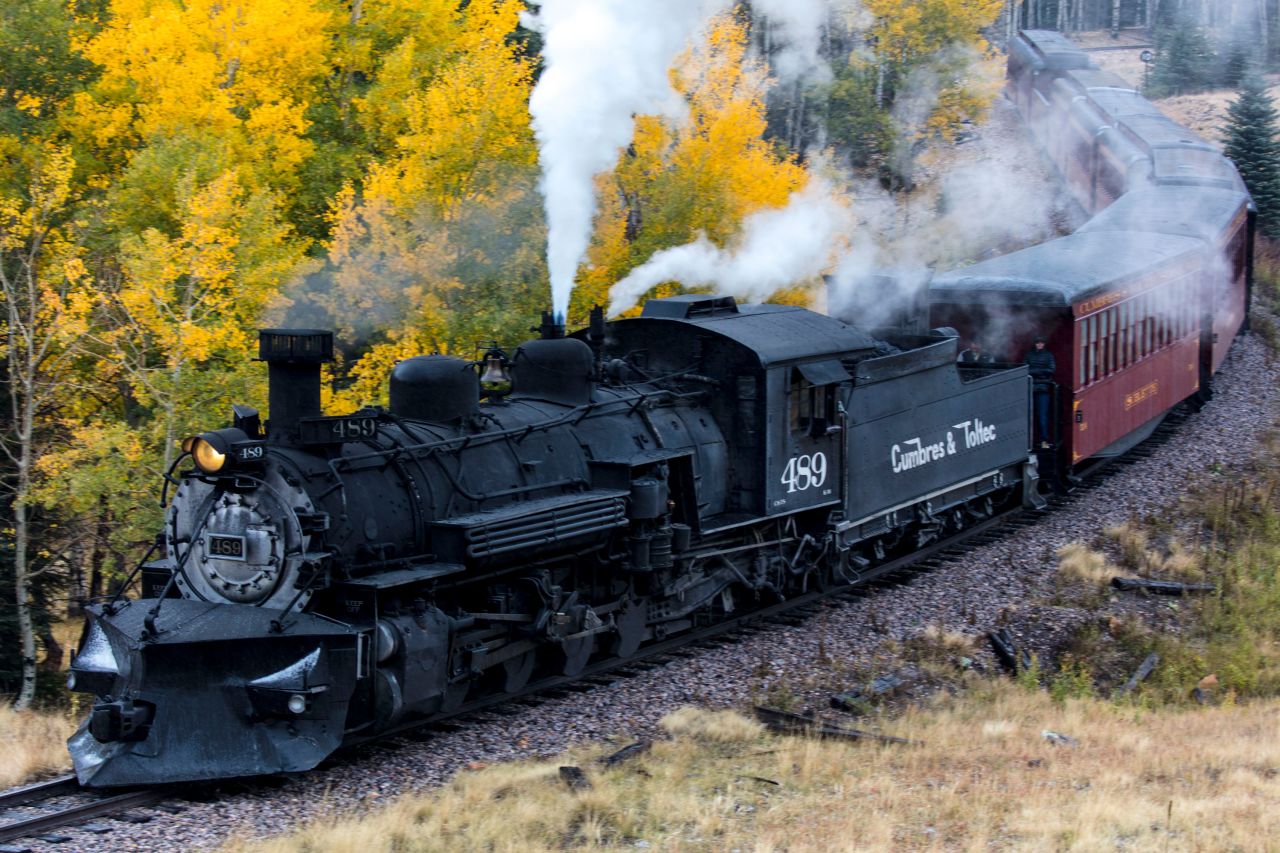 <strong>Cumbres & Toltec Scenic Steam Train: </strong>The Cumbres & Toltec Scenic Railroad is a National Historic Landmark that dates back to the 1880s. It takes travelers to remote places in Colorado and New Mexico. Click on for more great North America train journeys.   