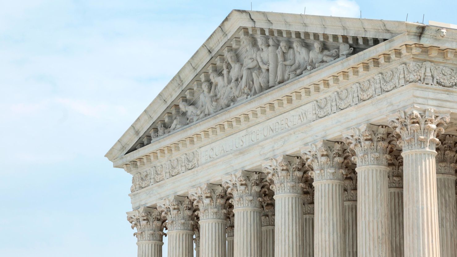 WASHINGTON, DC - MAY 20: A view of the U.S. Supreme Court Building on May 20, 2022 in Washington, DC. Earlier this week an internal Department of Homeland Security memo issued a warning of a potential rise in threats from both abortion-rights and anti-abortion rights extremists ahead of the announcement for the Supreme Court's potential opinion that would overturn Roe v. Wade. (Photo by Anna Moneymaker/Getty Images)