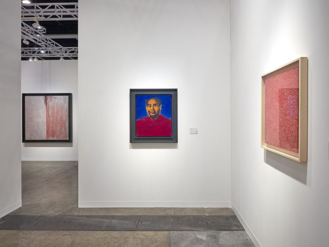 "Mao" (1973) by Andy Warhol hanging at LGDR's booth.