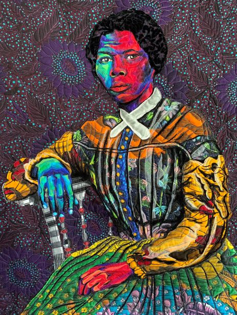 Focussing on themes of courage and strength, Butler often commemorates iconic African American figures. This quilt, called "<a href="https://warnermedia-my.sharepoint.com/personal/chelsea_lee_wmcontractor_com/Documents/I%20Go%20To%20Prepare%20A%20Place%20For%20You%20%7C%20National%20Museum%20of%20African%20American%20History%20and%20Culture%20(si.edu)" target="_blank" target="_blank">I Go To Prepare a Place For You</a>," portrays American abolitionist Harriet Tubman, and is exhibited at the National Museum of African American History and Culture, in Washington, D.C.