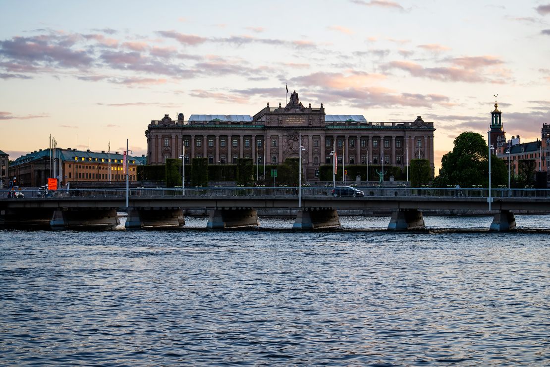 Sweden's Parliament building is pictured in May 2022.