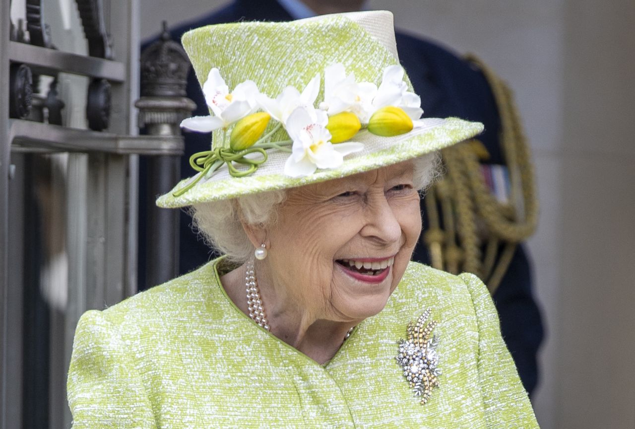 The Queen during a visit to The Royal Australian Air Force Memorial on March 31, 2021 near Egham, England.